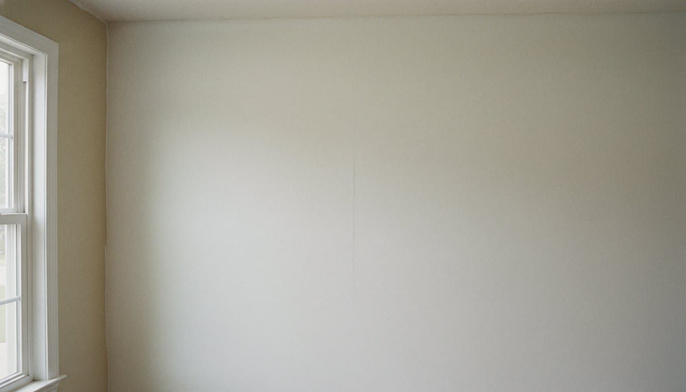 Cleaned wall after black mold removal